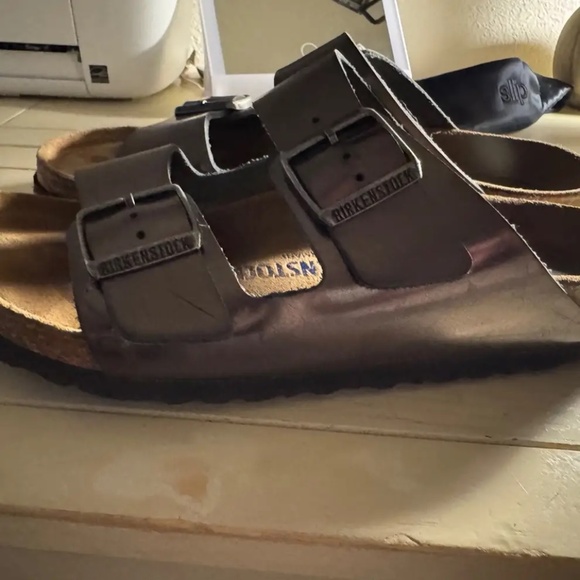 Birkenstock Arizona Sandals - Oiled Leather - Black - Size 9/9.5 - Picture 7 of 7